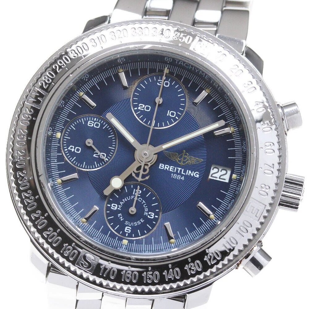 BREITLING Astromat Longitude A20405 Chronograph Navy Dial Automatic Men's